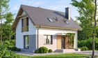 Projekt domu Dolce mini 2 - parterowy z poddaszem dom o powierzchni 79,51 m², dach dwuspadowy - ujęcie 2