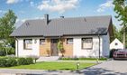 Projekt domu Tebe 5 szkielet drewniany - parterowy dom o powierzchni 70 m², dach dwuspadowy - ujęcie 3