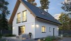 Projekt domu Fortunka - parterowy z poddaszem dom o powierzchni 100,13 m², dach dwuspadowy - ujęcie 2