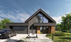 Projekt domu HomeKoncept 166 G2 wariant 03 - parterowy z poddaszem dom o powierzchni 126,16 m², dach dwuspadowy - ujęcie 5