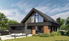 Projekt domu HomeKoncept 166 G2 wariant 03 - parterowy z poddaszem dom o powierzchni 126,16 m², dach dwuspadowy - ujęcie 6