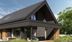 Projekt domu HomeKoncept 166 G2 wariant 03 - parterowy z poddaszem dom o powierzchni 126,16 m², dach dwuspadowy - ujęcie 12