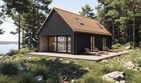 Projekt domu Halo - 1 - parterowy dom o powierzchni 67,05 m², dach dwuspadowy - ujęcie 2