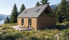 Projekt domu Halo - 1 - parterowy dom o powierzchni 67,05 m², dach dwuspadowy - ujęcie 8