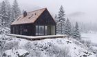 Projekt domu Halo - 1 - parterowy dom o powierzchni 67,05 m², dach dwuspadowy - ujęcie 10