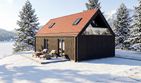 Projekt domu Halo - 3 - parterowy z poddaszem dom o powierzchni 64,32 m², dach dwuspadowy - ujęcie 11