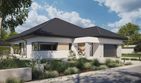 Projekt domu NewHouse 761 w4 S - parterowy dom o powierzchni 143,92 m², dach kopertowy - ujęcie 2