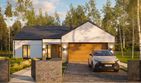 Projekt domu na Majowej z garażem - parterowy dom o powierzchni 117,58 m², dach dwuspadowy - ujęcie 7