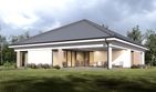 Projekt domu uA51v1 - parterowy dom o powierzchni 136,86 m², dach kopertowy - ujęcie 3
