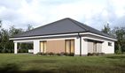 Projekt domu uA51v1 - parterowy dom o powierzchni 136,86 m², dach kopertowy - ujęcie 4
