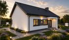 Projekt domu Aria - parterowy dom o powierzchni 78,14 m², dach dwuspadowy - ujęcie 3