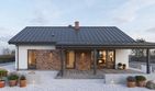 Projekt domu Grabowiec - parterowy dom o powierzchni 92,27 m², dach dwuspadowy - ujęcie 4