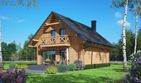Projekt domu Osiek 305 dw - parterowy z poddaszem dom o powierzchni 111,40 m², dach dwuspadowy - ujęcie 2