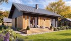 Projekt domu Gaja 5 - parterowy dom o powierzchni 76,32 m², dach dwuspadowy - ujęcie 2