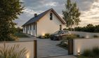 Projekt domu eko Typowy 85 - parterowy dom o powierzchni 109,04 m², dach dwuspadowy - ujęcie 4