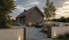 Projekt domu eko Typowy 85 - parterowy dom o powierzchni 109,04 m², dach dwuspadowy - ujęcie 6