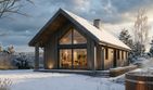Projekt domu eko Typowy 85 - parterowy dom o powierzchni 109,04 m², dach dwuspadowy - ujęcie 8