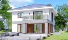 Projekt domu APS 357 - z pełnym piętrem dom o powierzchni 146,80 m², dach kopertowy - ujęcie 3