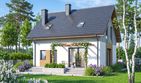 Projekt domu Tamarillo 9 mini - parterowy z poddaszem dom o powierzchni 89,92 m², dach dwuspadowy - ujęcie 3