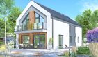 Projekt domu APS 358 ECO - parterowy z poddaszem dom o powierzchni 147 m², dach dwuspadowy - ujęcie 3