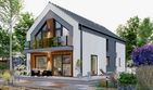 Projekt domu APS 358 ECO - parterowy z poddaszem dom o powierzchni 147 m², dach dwuspadowy - ujęcie 4