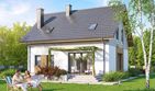 Projekt domu Tamarillo 9 plus - parterowy z poddaszem dom o powierzchni 108,99 m², dach dwuspadowy - ujęcie 2