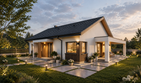 Projekt domu Vivia - parterowy dom o powierzchni 115,70 m², dach dwuspadowy - ujęcie 5