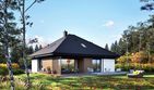 Projekt domu Flo V - parterowy z poddaszem dom o powierzchni 103,59 m², dach kopertowy - ujęcie 3