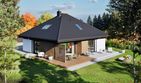 Projekt domu Flo V - parterowy z poddaszem dom o powierzchni 103,59 m², dach kopertowy - ujęcie 4