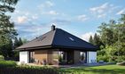 Projekt domu Flo V - parterowy z poddaszem dom o powierzchni 103,59 m², dach kopertowy - ujęcie 6