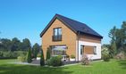 Projekt domu Hebdowice aa 70 - parterowy z poddaszem dom o powierzchni 83,84 m², dach dwuspadowy - ujęcie 2