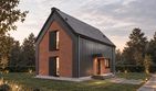 Projekt domu Forma - parterowy z poddaszem dom o powierzchni 98,08 m², dach dwuspadowy - ujęcie 2