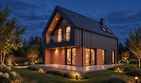 Projekt domu Forma - parterowy z poddaszem dom o powierzchni 98,08 m², dach dwuspadowy - ujęcie 5