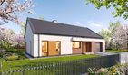 Projekt domu Dalia - parterowy dom o powierzchni 167,20 m², dach dwuspadowy - ujęcie 3