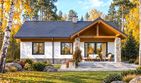 Projekt domu Mirabelka 4 country - parterowy dom o powierzchni 72,48 m², dach dwuspadowy - ujęcie 4