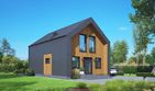 Projekt domu Gorlice m - parterowy z poddaszem dom o powierzchni 95,68 m², dach dwuspadowy - ujęcie 3