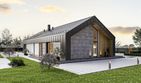 Projekt domu PióroArchitekci - 19 szkieletowy - parterowy dom o powierzchni 132,80 m², dach dwuspadowy - ujęcie 5