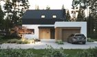 Projekt domu NewHouse 785 - parterowy z poddaszem dom o powierzchni 122,95 m², dach dwuspadowy - ujęcie 2