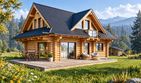 Projekt domu L-116 X - parterowy z poddaszem dom o powierzchni 97,68 m², dach dwuspadowy - ujęcie 2