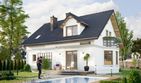 Projekt domu Drabant Lux (873) - parterowy z poddaszem dom o powierzchni 121 m², dach dwuspadowy - ujęcie 2