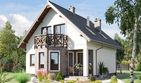 Projekt domu Maranta (769) - parterowy z poddaszem dom o powierzchni 104 m², dach dwuspadowy - ujęcie 3