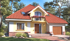 Projekt domu Arkadia II - parterowy z poddaszem dom o powierzchni 173,60 m², dach namiotowy - ujęcie 2