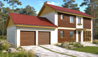 Projekt domu Magda - z pełnym piętrem dom o powierzchni 115,40 m², dach dwuspadowy - ujęcie 2