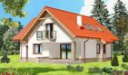 Projekt domu Puk - parterowy z poddaszem dom o powierzchni 117,63 m², dach dwuspadowy - ujęcie 2