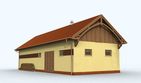 Projekt budynku gospodarczego BGS6 Budynek gospodarczy - parterowy dom o powierzchni 96,69 m², dach dwuspadowy - ujęcie 2