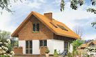 Projekt domu Wrzos - parterowy z poddaszem dom o powierzchni 101,13 m², dach dwuspadowy - ujęcie 2