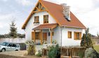 Projekt domu Majka - parterowy z poddaszem dom o powierzchni 83,80 m², dach dwuspadowy - ujęcie 2