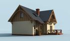 Projekt domu Palanka - parterowy z poddaszem dom o powierzchni 102,88 m², dach czterospadowy - ujęcie 2