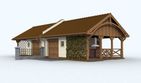 Projekt garażu G82 bliźniak (jeden segment), projekty garaży - parterowy dom o powierzchni 47,10 m², dach dwuspadowy - ujęcie 2