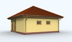 Projekt budynku gospodarczego G113 budynek gospodarczy - parterowy dom o powierzchni 41,17 m², dach namiotowy - ujęcie 2